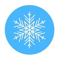 icono de copo de nieve de invierno vectorial. ilustración para web vector