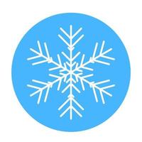 icono de copo de nieve de invierno vectorial. ilustración para web vector