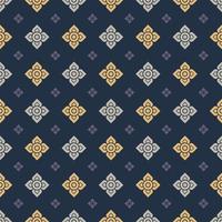Square Shape Modern Thai Art Pattern Background vector