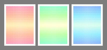 Geometric Triangle Pyramid Pastel Color Background vector