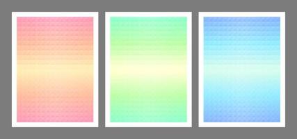 Geometric Triangle Pyramid Pastel Color Background vector