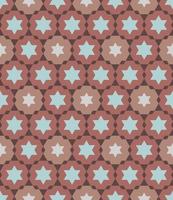 Seamless Background Hexagon Pattern Brick Red vector