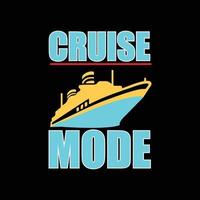 Cruise t-shirt design vector