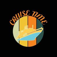 Cruise T-shirt design vector