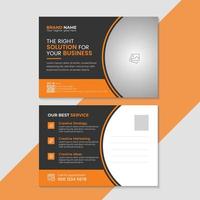 Corporate Post Card Template vector