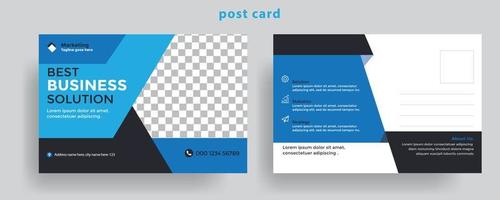 Corporate postcard design template. amazing and modern postcard design. Postcard design template. Postcard real estate, business postcard, postcard template, post card, postcard layout. vector