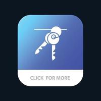 Hotel Key Room Keys Mobile App Icon Design vector