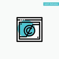 Business Copyright Digital Domain Law turquoise highlight circle point Vector icon