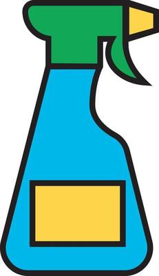 Cleaning spray, illustration, vector, on a white background.