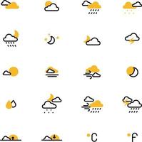 Weather cast, illustration, vector on a white background.