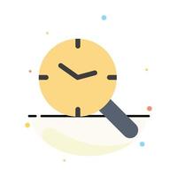 Search Research Watch Clock Abstract Flat Color Icon Template vector