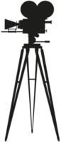 silhouette de caméra de cinéma png