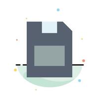 Card Memory Card Storage Data Abstract Flat Color Icon Template vector