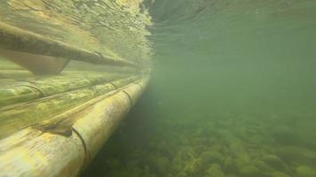 Trip of Bamboo rafting in the tropical forest in Khao Lak, Thailand video