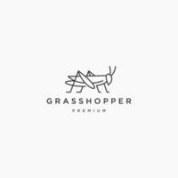 Grasshopper logo icon design template vector