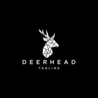 Deer head logo icon design template vector