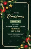 Christmas Party Poster Template vector