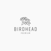 Bird head logo icon design template vector