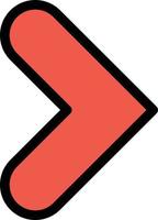 Arrow Right Forward Direction  Flat Color Icon Vector icon banner Template