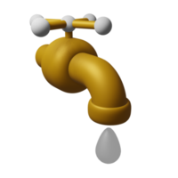 icônes de robinet d'eau 3d, pouvant être utilisées comme éléments supplémentaires dans vos conceptions, modèles de conception, bannières et affiches png