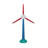 3D-Windmühlen-Symbol, perfekt als zusätzliches Element in Ihren Designs, Vorlagen, Bannern und Posterdesigns png