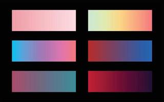 Soft Bright colorful gradients background huge set vector