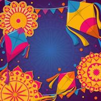 Makar Sankranti Background vector