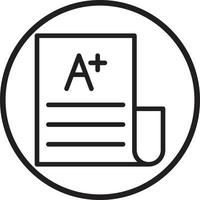 Exam Result Icon Style vector