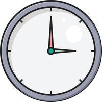 ilustración de vector de reloj en un fondo. símbolos de calidad premium. iconos vectoriales para concepto y diseño gráfico.