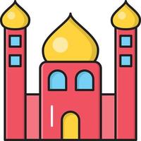 mosque vector illustration on a background.Premium quality symbols.vector icons for concept and graphic design.