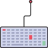 ilustración de vector de teclado en un fondo. símbolos de calidad premium. iconos vectoriales para concepto y diseño gráfico.