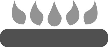 Burning gas, icon illustration, vector on white background