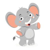 Cartoon Illustration Of An Elephant vector