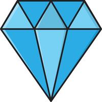 ilustración de vector de diamante en un fondo. símbolos de calidad premium. iconos vectoriales para concepto y diseño gráfico.