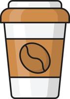 coffee vector illustration on a background.Premium quality symbols.vector icons for concept and graphic design.