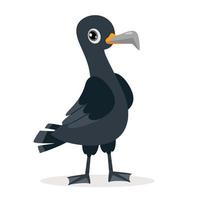 Cartoon Drawing Of A Cormorant vector