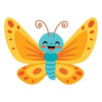 Flat Drawing Of A Butterfly vector