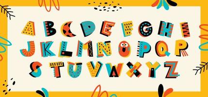 Abstract Alphabet Letters vector