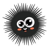 Cartoon Drawing Of A Sea Urchin vector