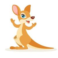 Cartoon Illustration Of A Kangaroo vector