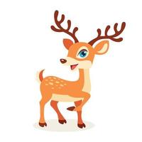 Cartoon Illustration Of A Deer vector