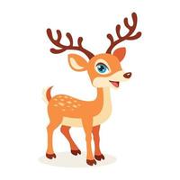 Cartoon Illustration Of A Deer vector