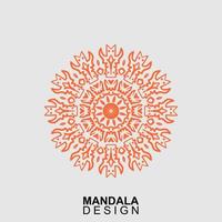 hand drawn mandala design. vector illustration