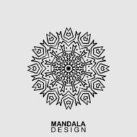 diseño de mandala dibujado a mano. ilustración vectorial vector