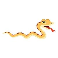 ilustración de dibujos animados de una serpiente vector