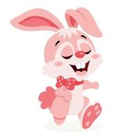 Cartoon Illustration Of Cute Rabbit vector