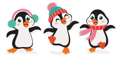 Cartoon Drawing Of Penguin Character vector