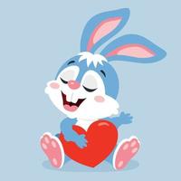 Cartoon Illustration Of Cute Rabbit vector