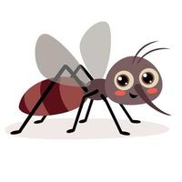 Cartoon Illustration Of A Mosquito vector