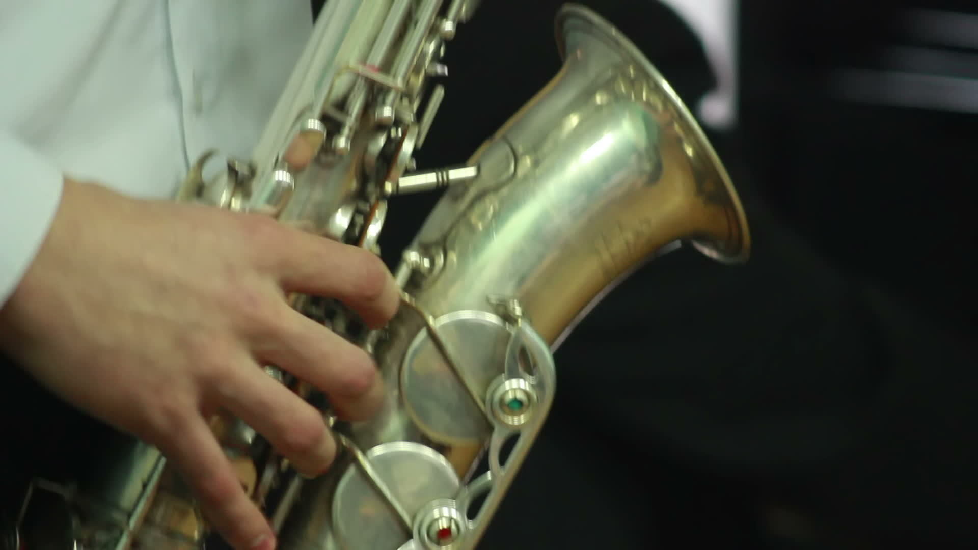 man's hands playing a wind instrument 13541877 Stock Video at Vecteezy